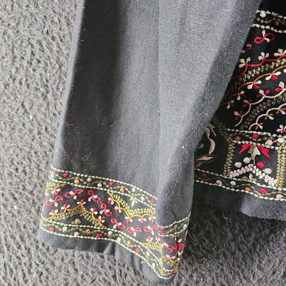 Crossing Pointe Womens Jacket Multi-Color Size Large Rayon Blend Embroidered - Picture 12 of 14